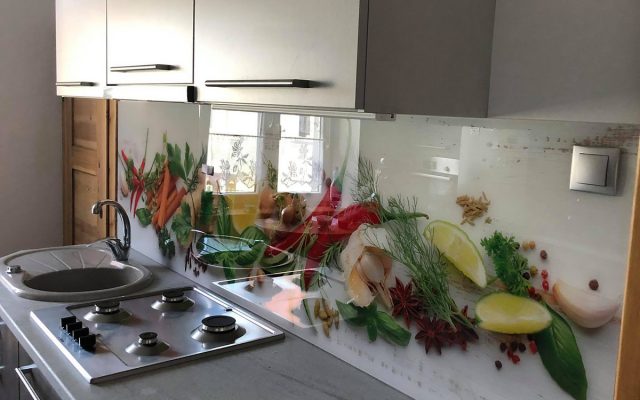 panel szklany kuchnia warzywa papryka ziola